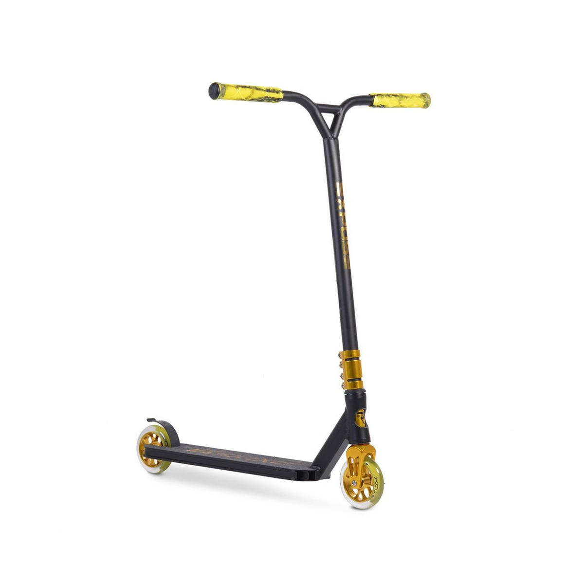 KINDERROLLER Stunt Expose gelb ABEC-9 Lager, PU-Räder, ab 10 Jahren, aus Aluminium - Gelb, Metall (70/12/60cm)