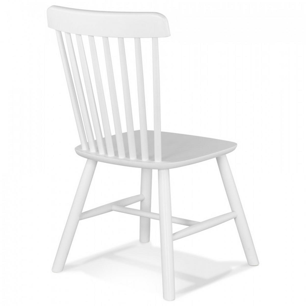 STUHL Weiß 44x85x54cm - Weiß, Holz (44/85/54cm) - AlterEgo