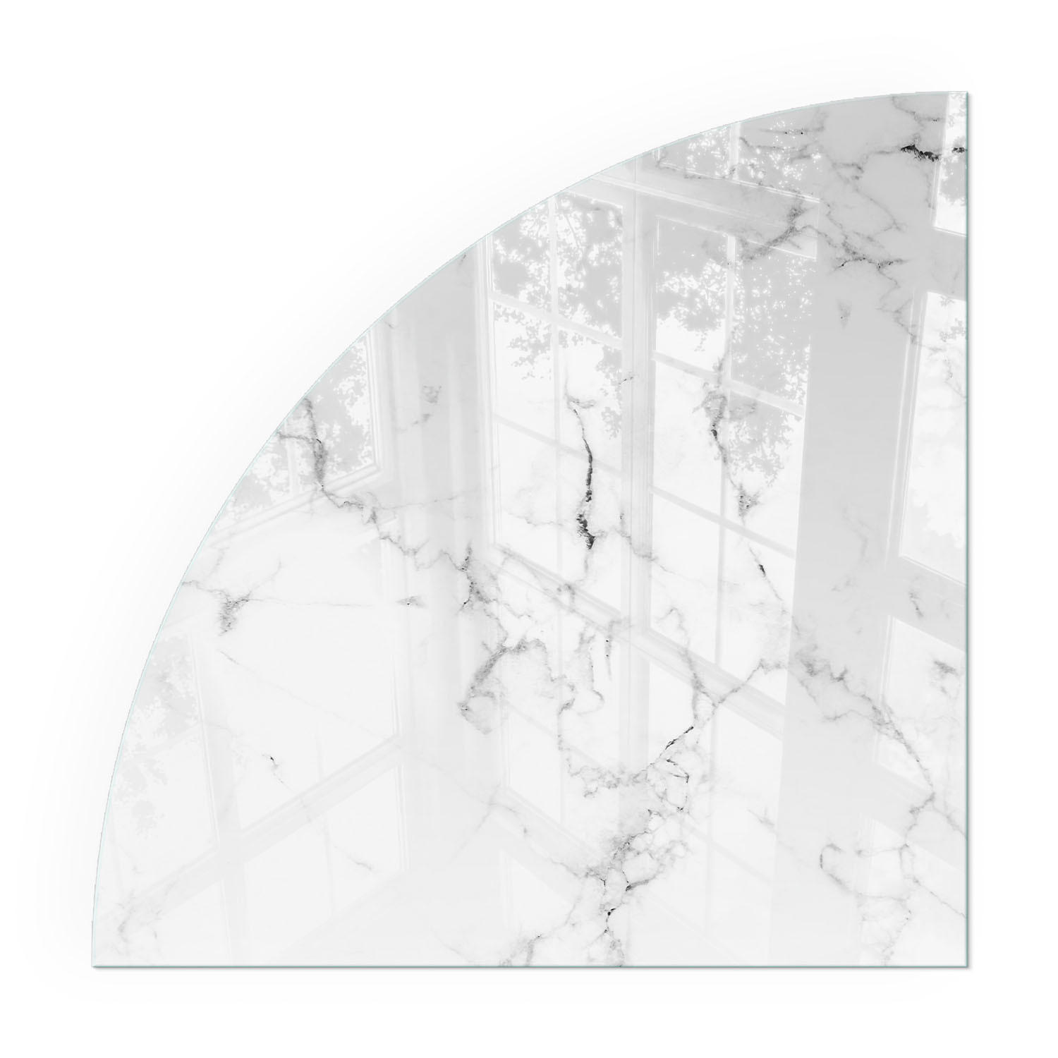 GLASPLATTE für Kamin 100x100 cm - Weiß, Glas (100/100/0.4cm) - TULUP