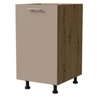 UNTERSCHRANK D1D/45 Brerra 45 / 50 / 82 cm - Graubraun/Eiche Artisan, Holz/Holzwerkstoff (45/82/50cm) - Feldmann-Wohnen