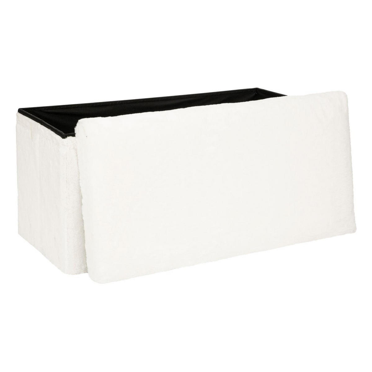 SITZHOCKER mit Stauraum Ezzio 76/38/38 cm - Weiß, Holzwerkstoff (38/38/76cm) - Atmosphera Createur d´interieur