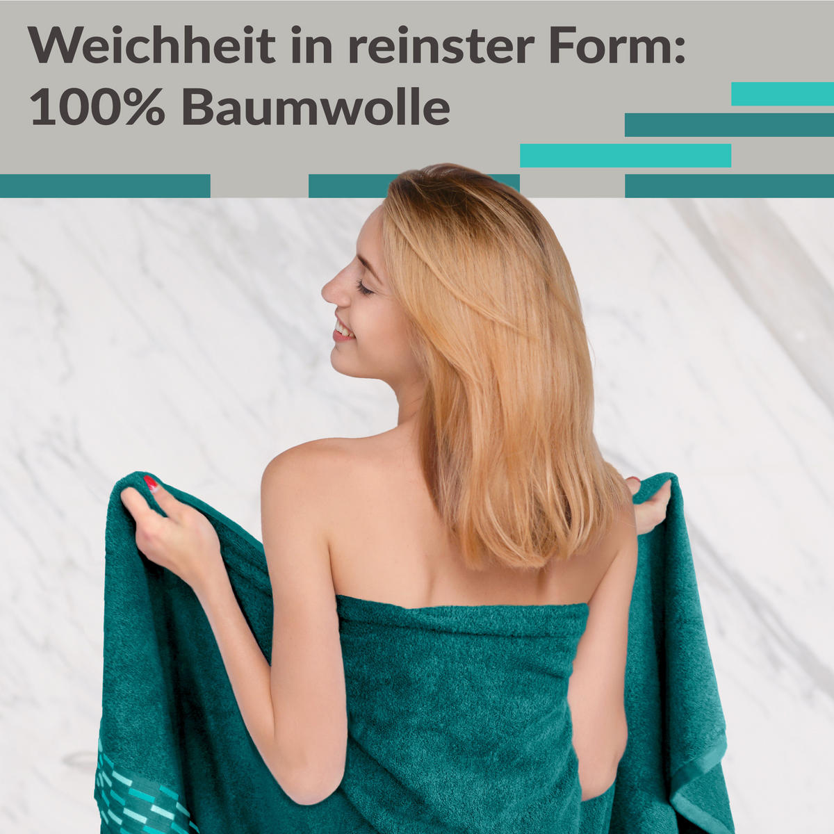SAUNATUCH Lugano Opal Grün 80x200 cm - Opal, Textil (80/200cm) - Lashuma