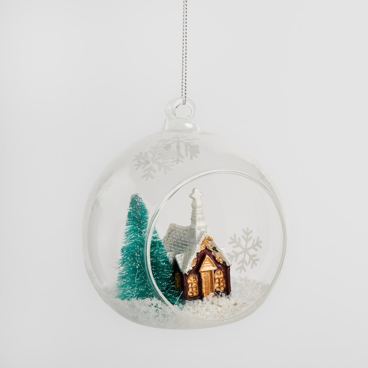 WEIHNACHTSKUGEL Glas GLAMHOUSIO, Ø100 mm, Transparent, Christbaumkugeln, Weihnachtsdeko Xmas, Christmas Deko - Transparent, Glas (10/10/10cm) - home&you