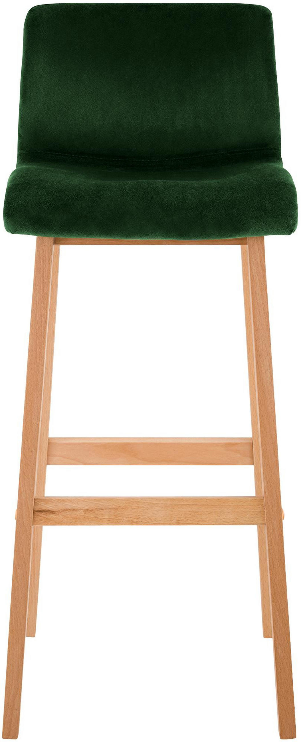 BARHOCKER Tenar Samt Grün Braun - Grün, Textil (41/101/46cm) - DELUKE