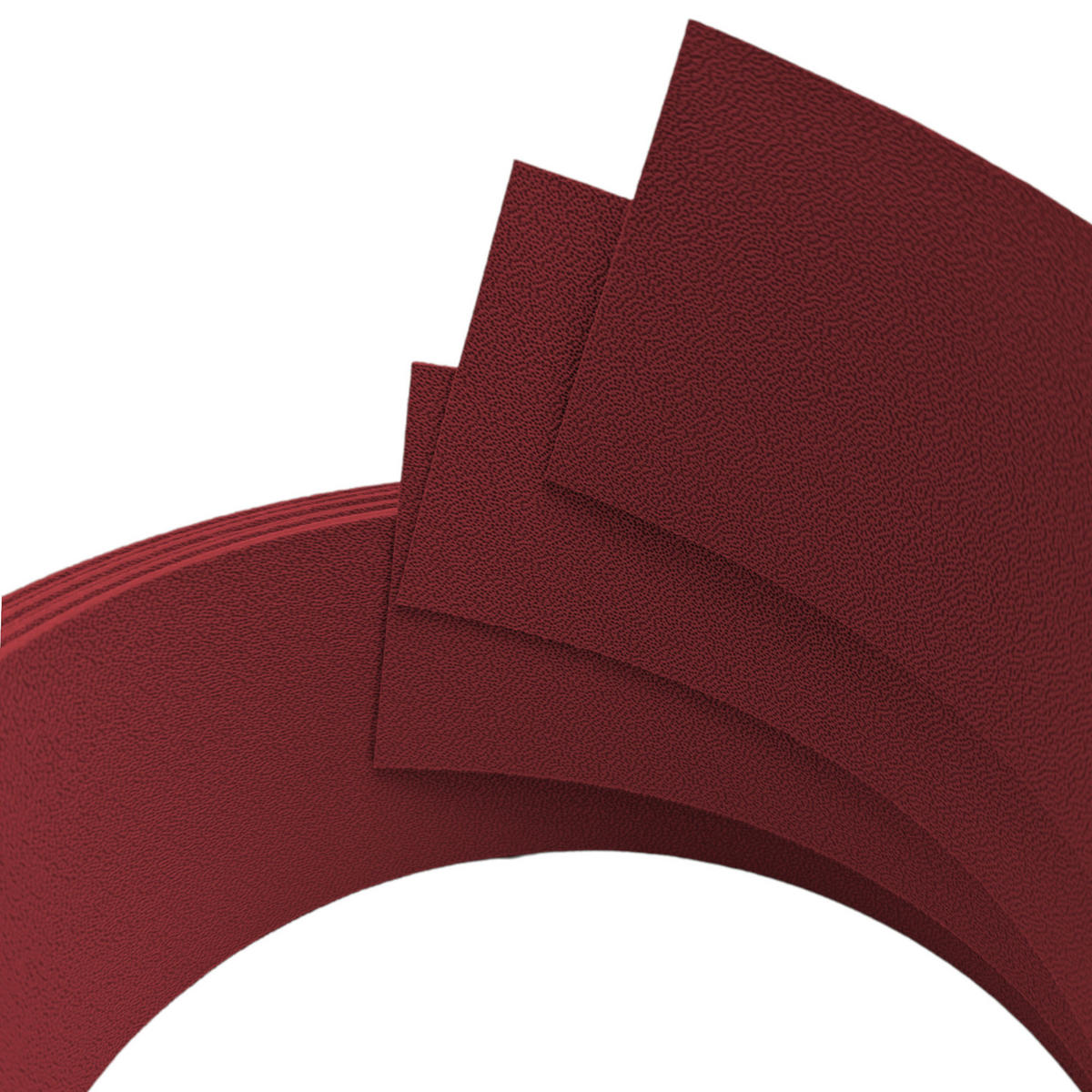 SICHTSCHUTZSTREIFEN Premium Akzentstreifen Set Drittel Bordeauxrot 2,55m - Bordeaux, Kunststoff (255/6.3cm) - ZAUN|ZU