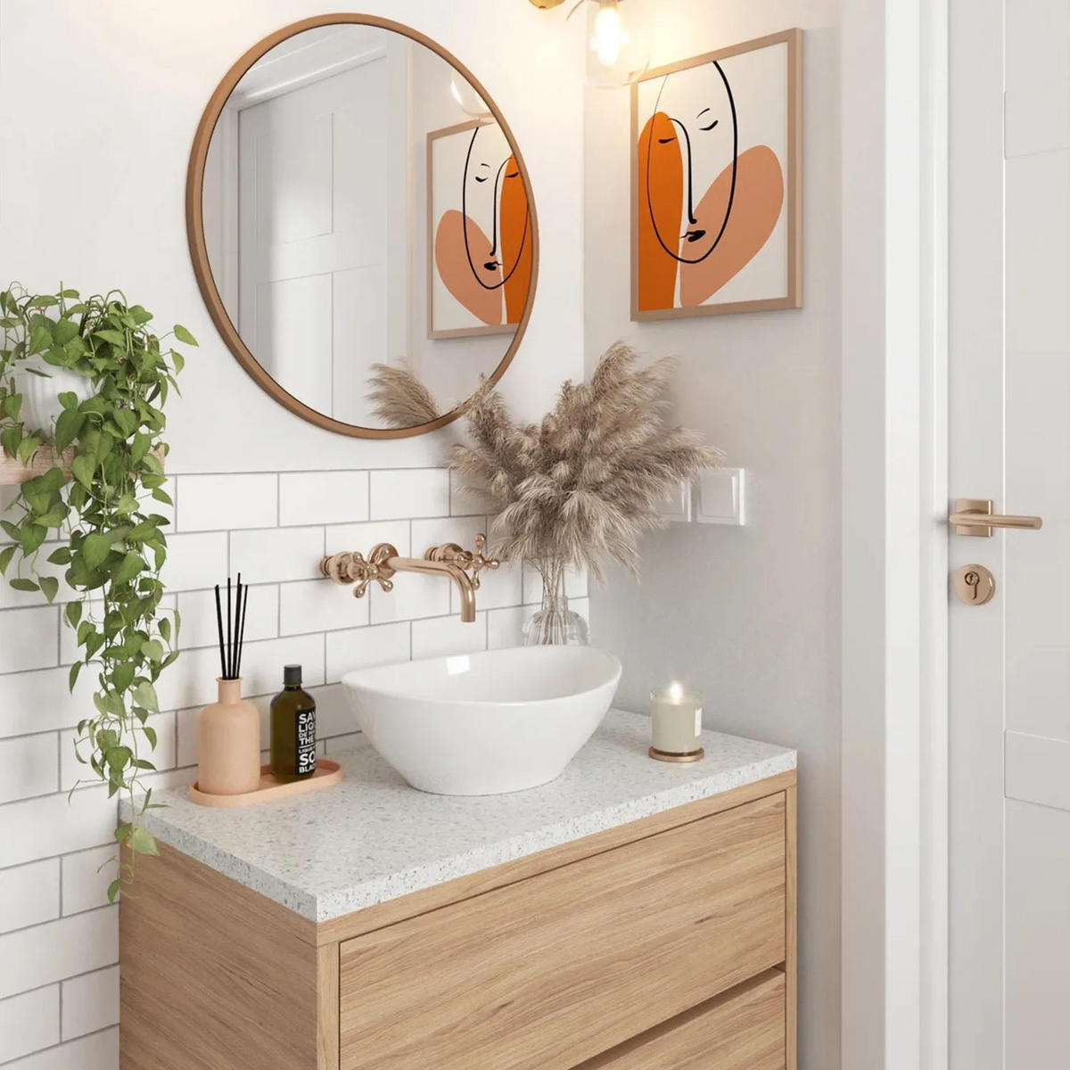 AUFSATZWASCHBECKEN Rea Sofia White - Weiß, Keramik (34.5/15/41cm) - REA