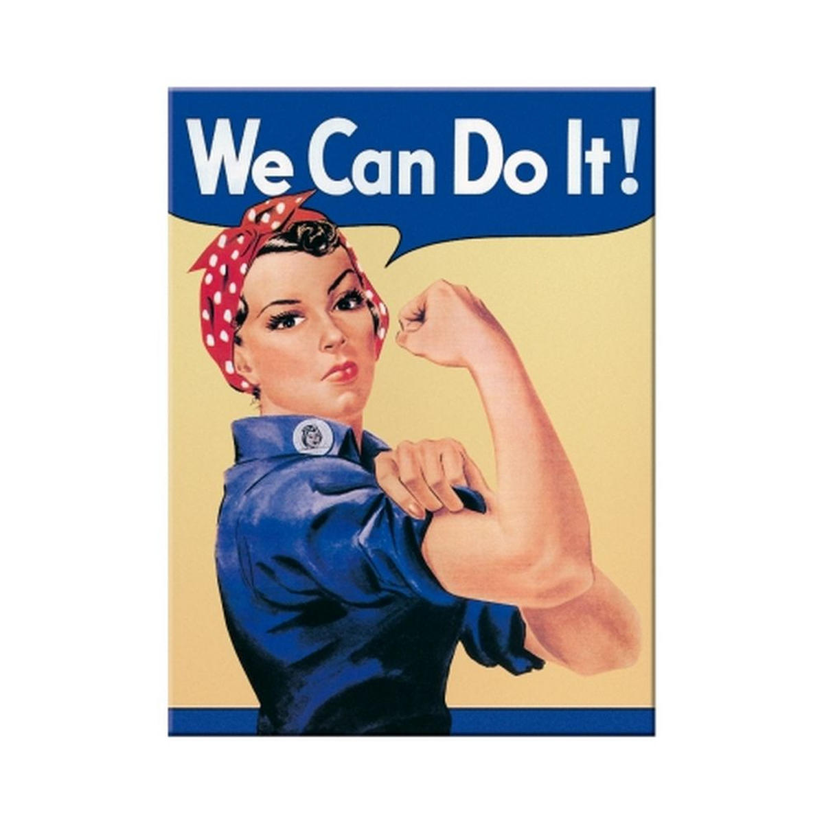 MAGNET 6/8 cm USA We can do it! - Multicolor, Metall (6/8/0.1cm) - Nostalgic-Art