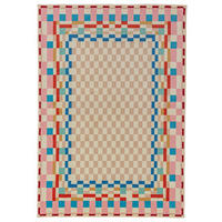 WOLLTEPPICH DAHLIA, geometrisch, Bunt, 140 x 200 cm - Multicolor, Textil (140/200cm) - KADIMA DESIGN