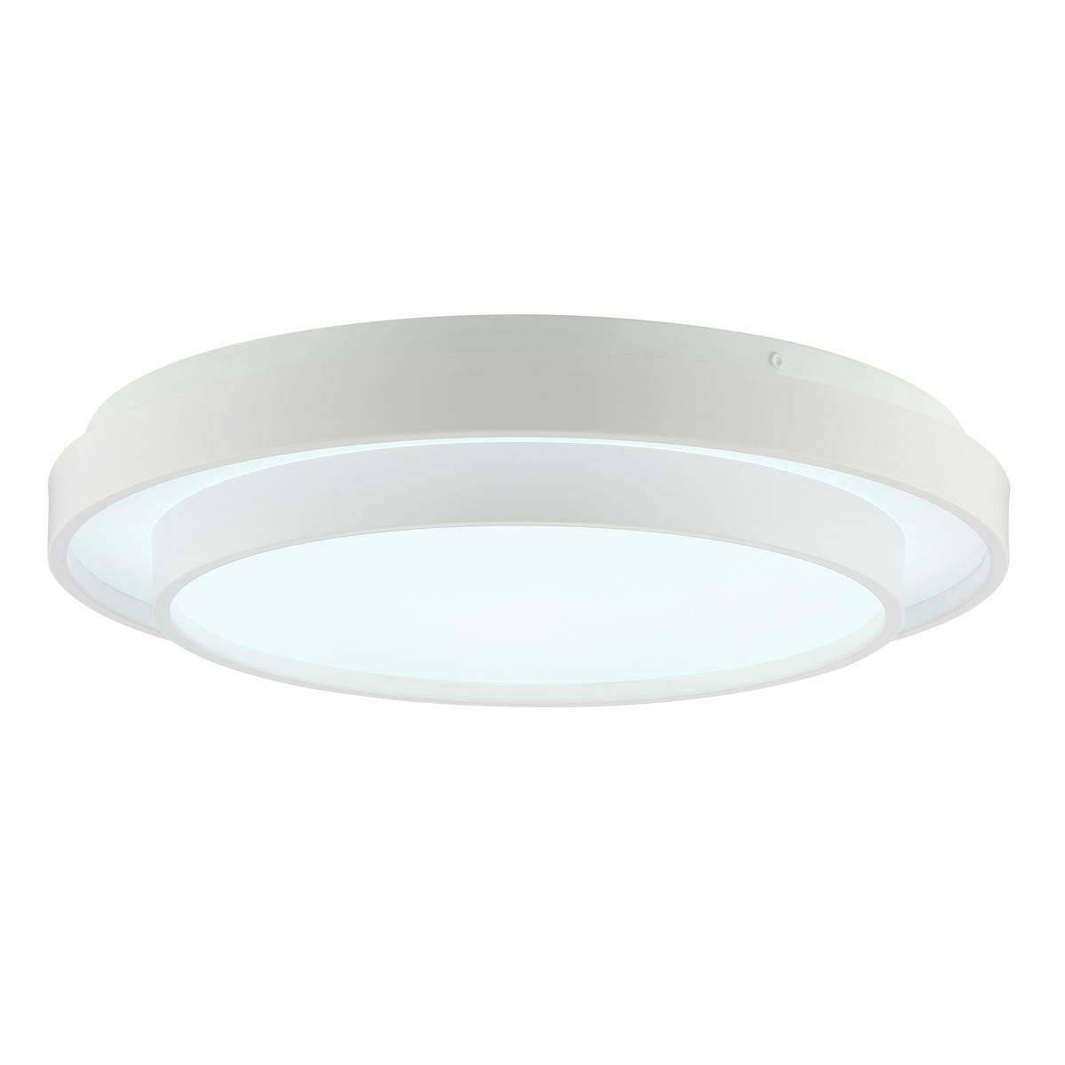 LED DECKENLEUCHTE Faruz Weiß 37,3/37,3/8,5 cm - Weiß, Metall (37.3/37.3/8.5cm) - Brilliant