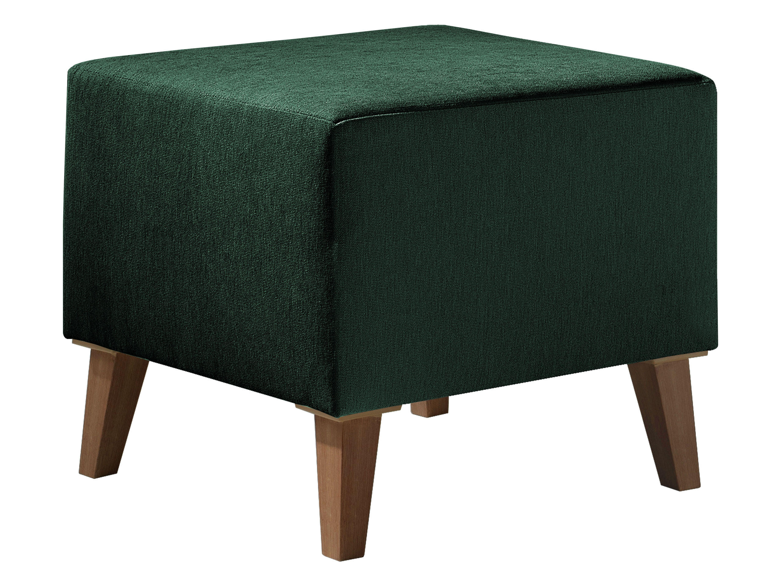 POLSTERHOCKER Oviedo - Grün, Holz/Kunststoff (51/45/51cm) - MIRJAN24