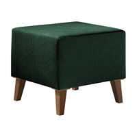 POLSTERHOCKER Oviedo - Grün, Holz/Kunststoff (51/45/51cm) - MIRJAN24