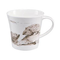 KÜNSTLERTASSE Freunde fürs Leben - Peter Schnellhardt schwarz-weiß Fine Bone China - Schwarz, Keramik (0.35L) - Goebel
