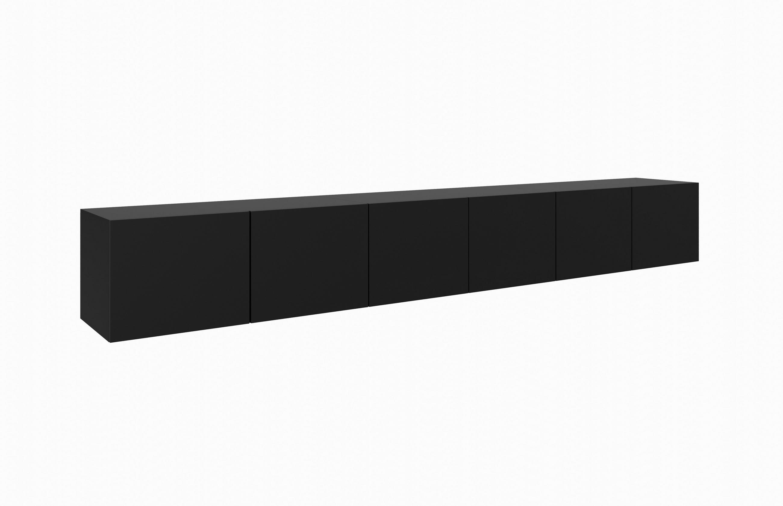 Meblini Tv-Schrank Schwarz 300x41x40 cm