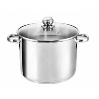 KOCHTOPF Grandis, Edelstahl, Induktion, 10 Liter, Ø 26 cm, Höhe 19 cm - Edelstahlfarben, Metall (26cm) - KOPF