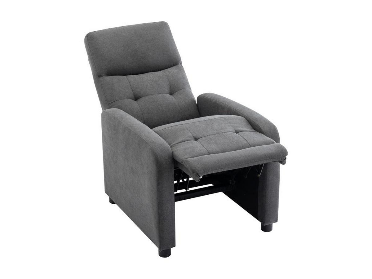 RELAXSESSEL - Stoff - Anthrazit - JARAMILO - Anthrazit, Textil (93/98/65cm) - Vente-Unique