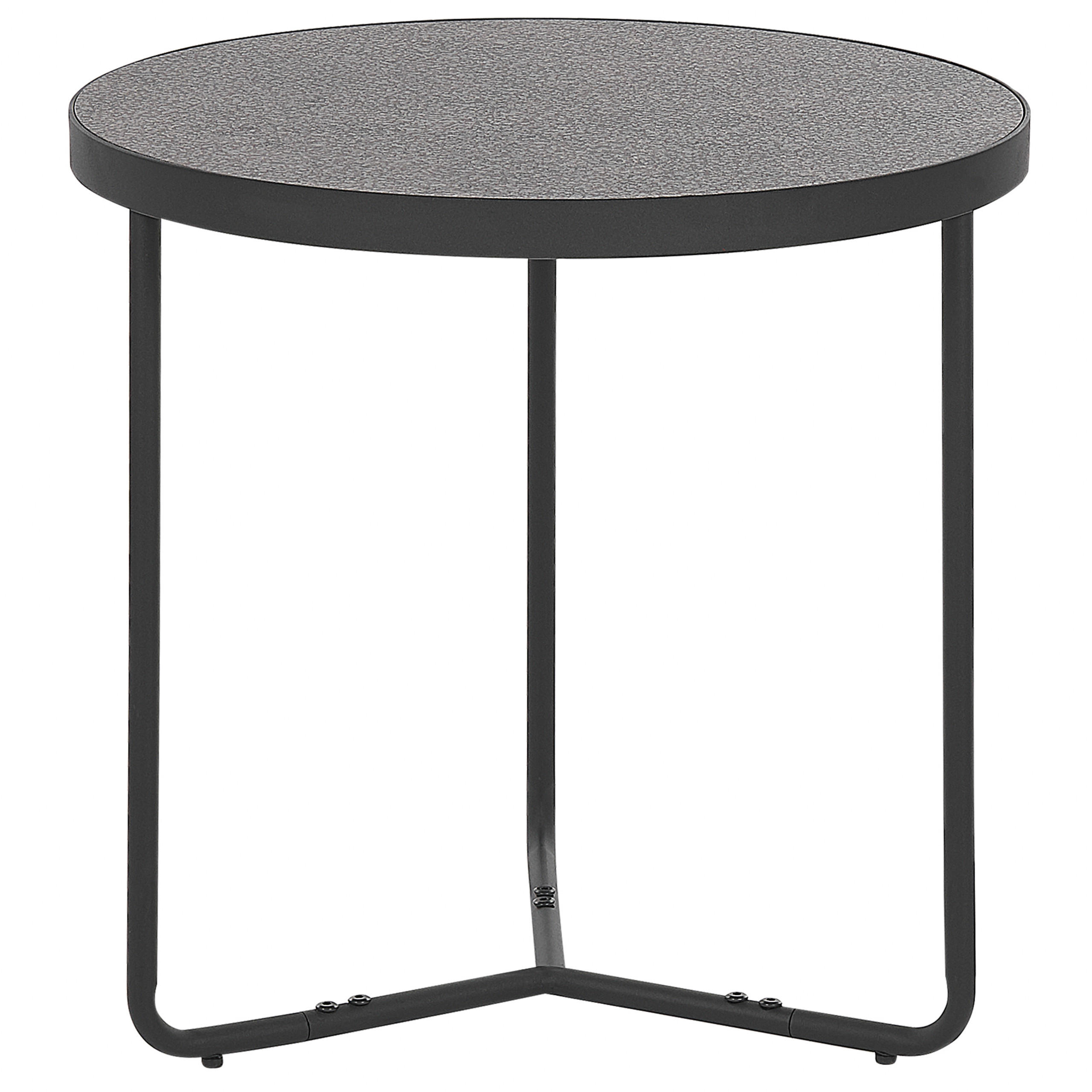 BEISTELLTISCH grau/schwarz 50 cm MELODY Melody - Schwarz/Grau, Holzwerkstoff (50/50/50cm) - Beliani