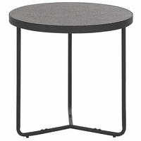 BEISTELLTISCH grau/schwarz 50 cm MELODY Melody - Schwarz/Grau, Holzwerkstoff (50/50/50cm) - Beliani