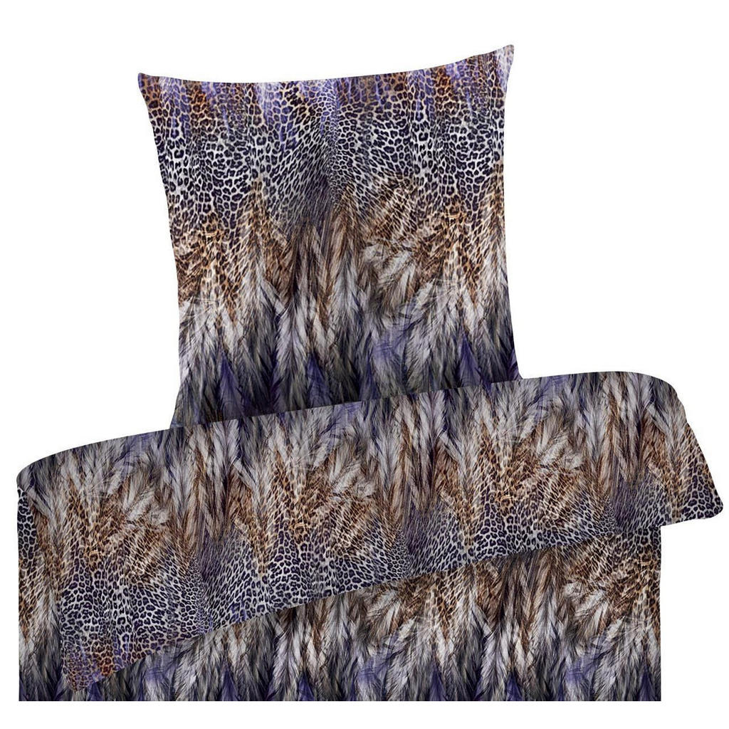 Thumbnail - Carpe Sonno Mako-Satin-Bettwäsche, Lila, Textil, Baum/Pflanze/Natur, Füllung: Baumwollfüllung, Rechteckig, 155x220 cm, O...