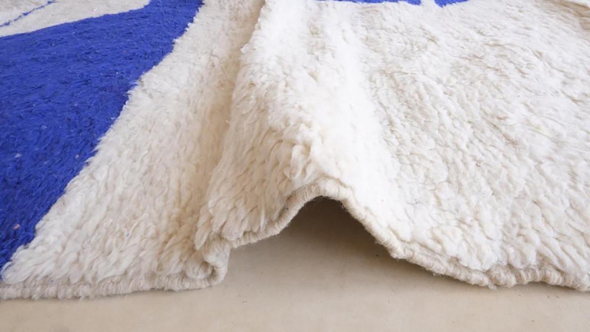 BERBERTEPPICH aus reiner Wolle 220x 279 cm - Blau, Naturmaterialien (220/279cm) - AFK Living