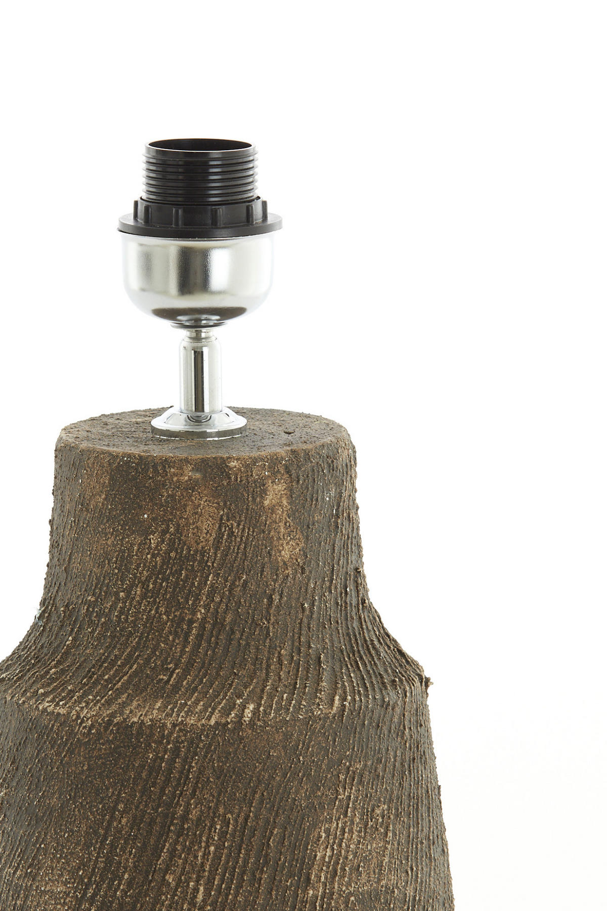 LAMPENFUSS Kidira Braun Ø18,5/49,5 cm - Braun, Keramik (18.5/18.5/49.5cm) - Light & Living