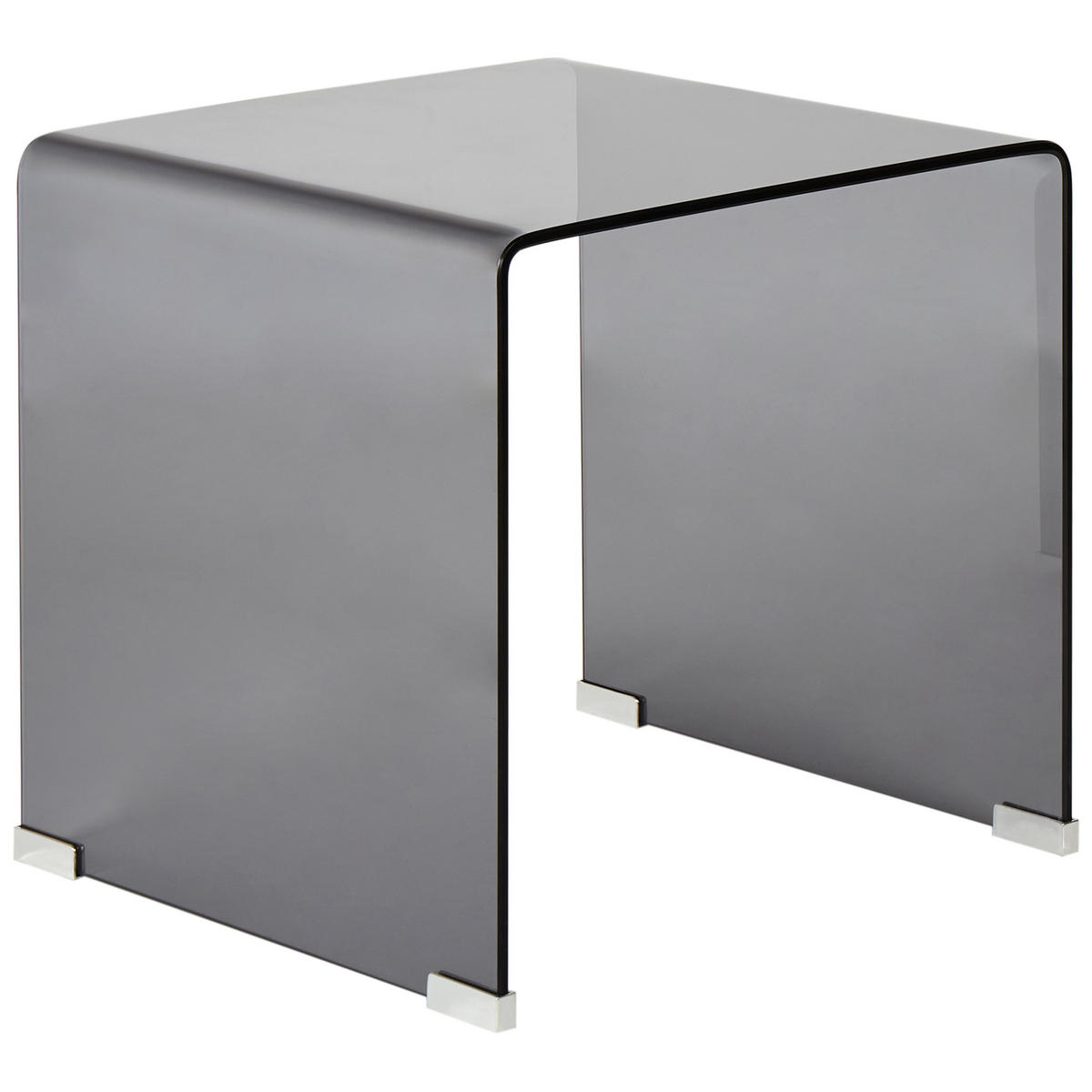BEISTELLTISCH 2er Set Schwarz Kendall - Schwarz, Glas (42/42/42cm) - Beliani