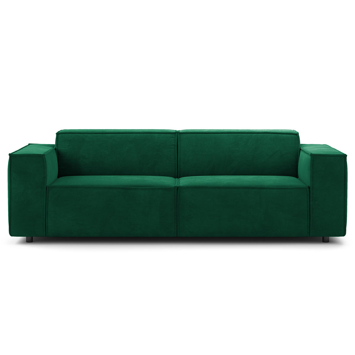 2,5-SITZER SOFA - Dunkelgrün, Textil (223/70/96cm) - home24