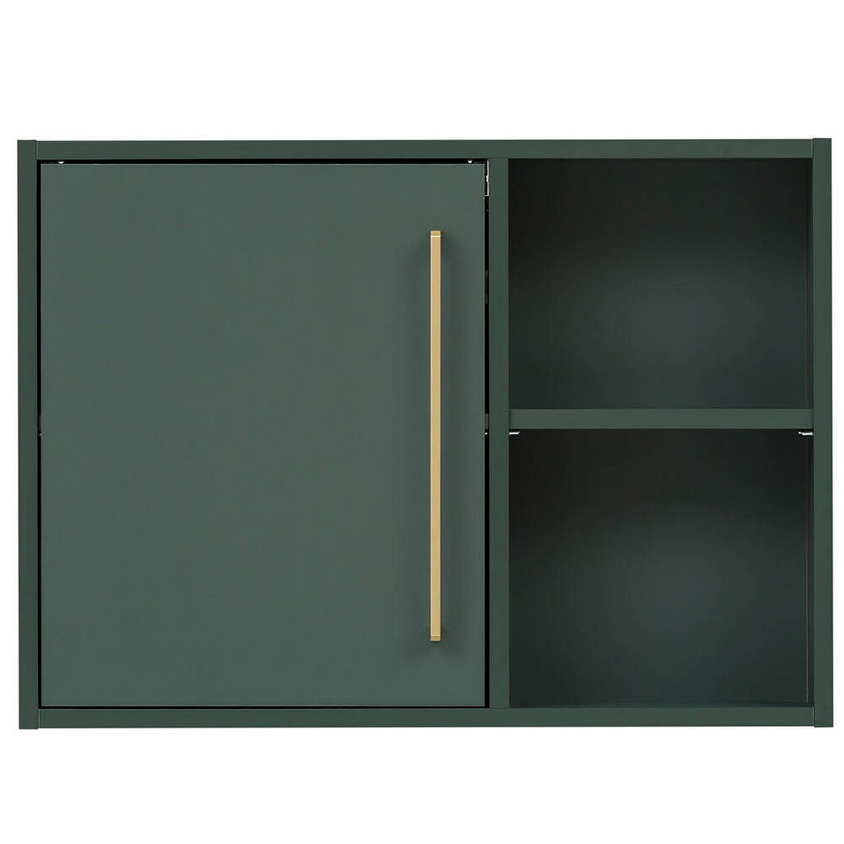 HÄNGESCHRANK Kella-80 - Grün, Holzwerkstoff (67/49/16cm) - Lomado