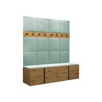 GARDEROBEN-SET Orion V - Eiche Artisan/Mintgrün, Holzwerkstoff/Kunststoff (168/186/46cm) - MIRJAN24