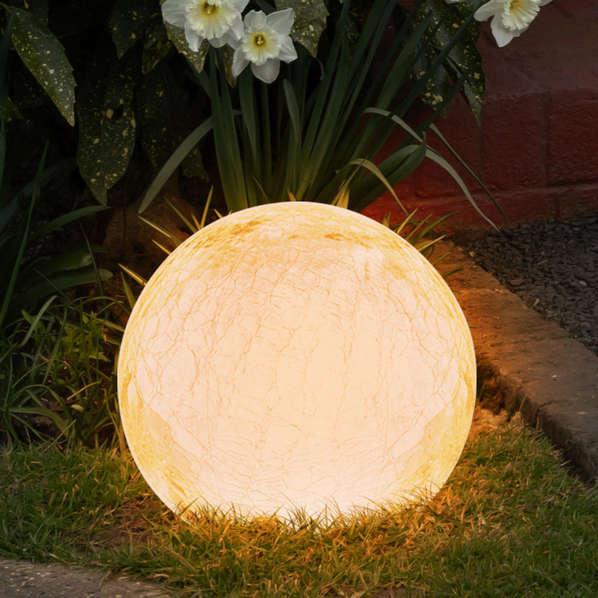 LED AUSSENLEUCHTE Solar Silber - Silberfarben, Metall (15/15/43cm)