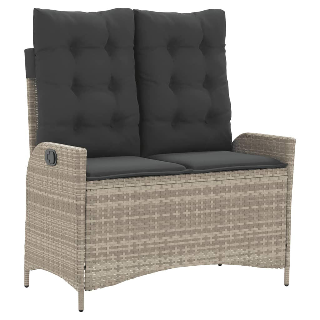 furnicato Gartenbank Grau 104x93x59 cm