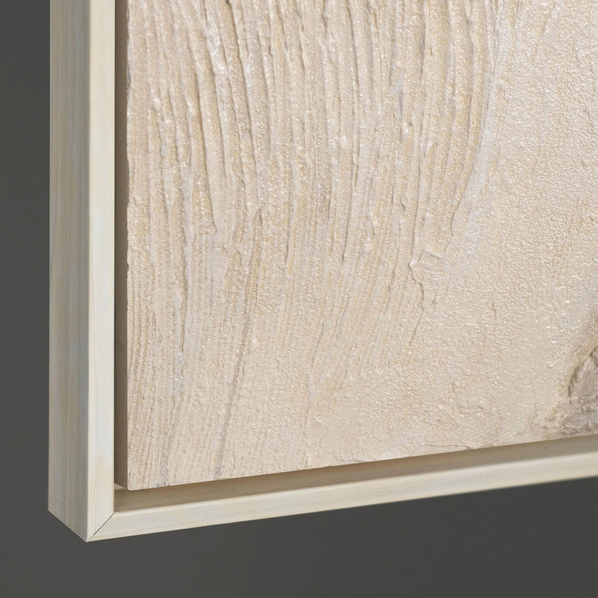 GEMÄLDE Spuren der Zeit Schattenfugenrahmen Beige 120x80 cm - Beige, Holz (120/80cm) - YS-art gallery