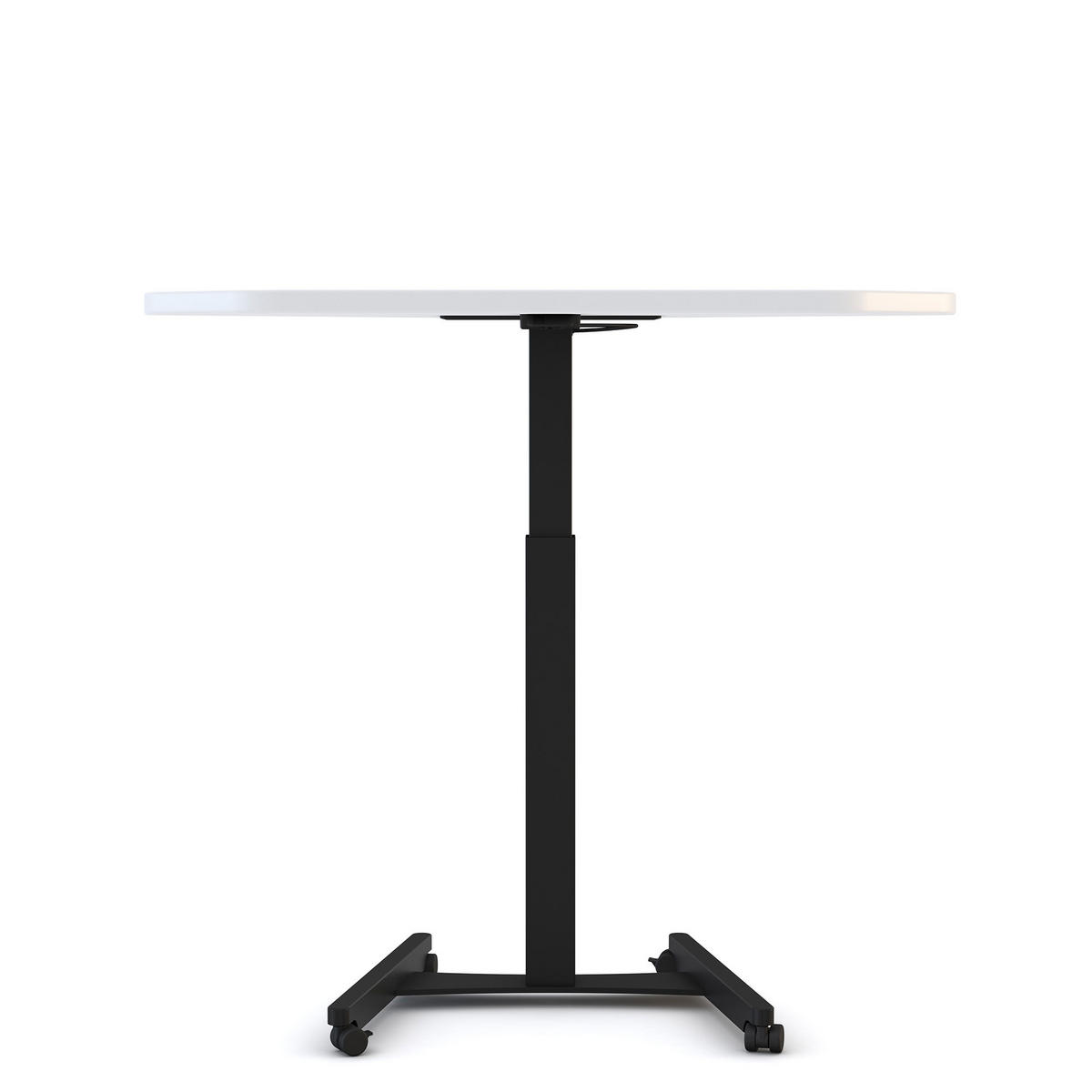 STEHPULT Höhenverstellbares Steh-Sitzpult Single Desk Signalweiß Schwarz /72-116cm - Multicolor, Holz/Metall (67.5/108/72cm) - ASSMANN