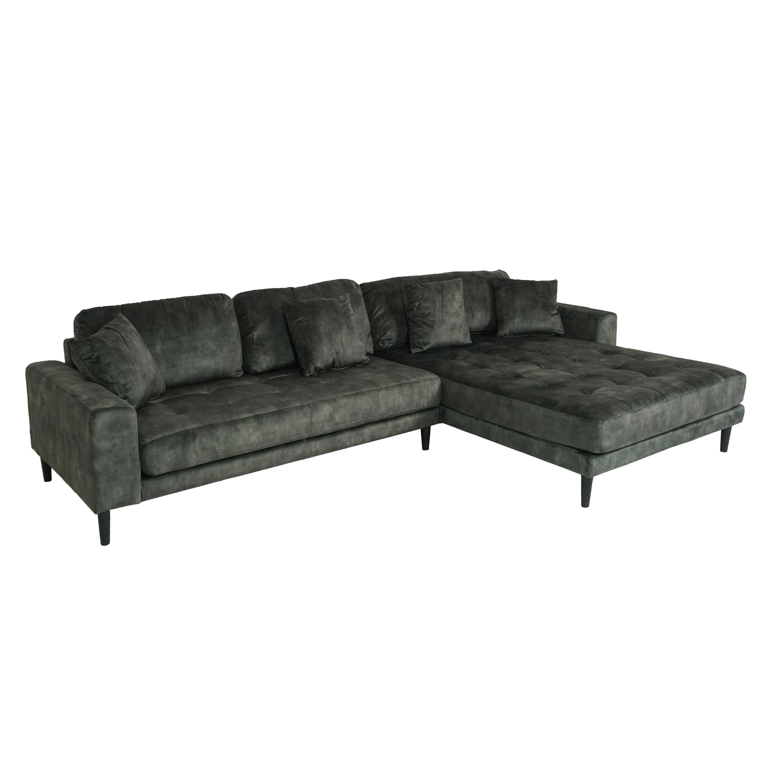 ECKSOFA Grün - Grün, Textil (295/178cm) - MCW