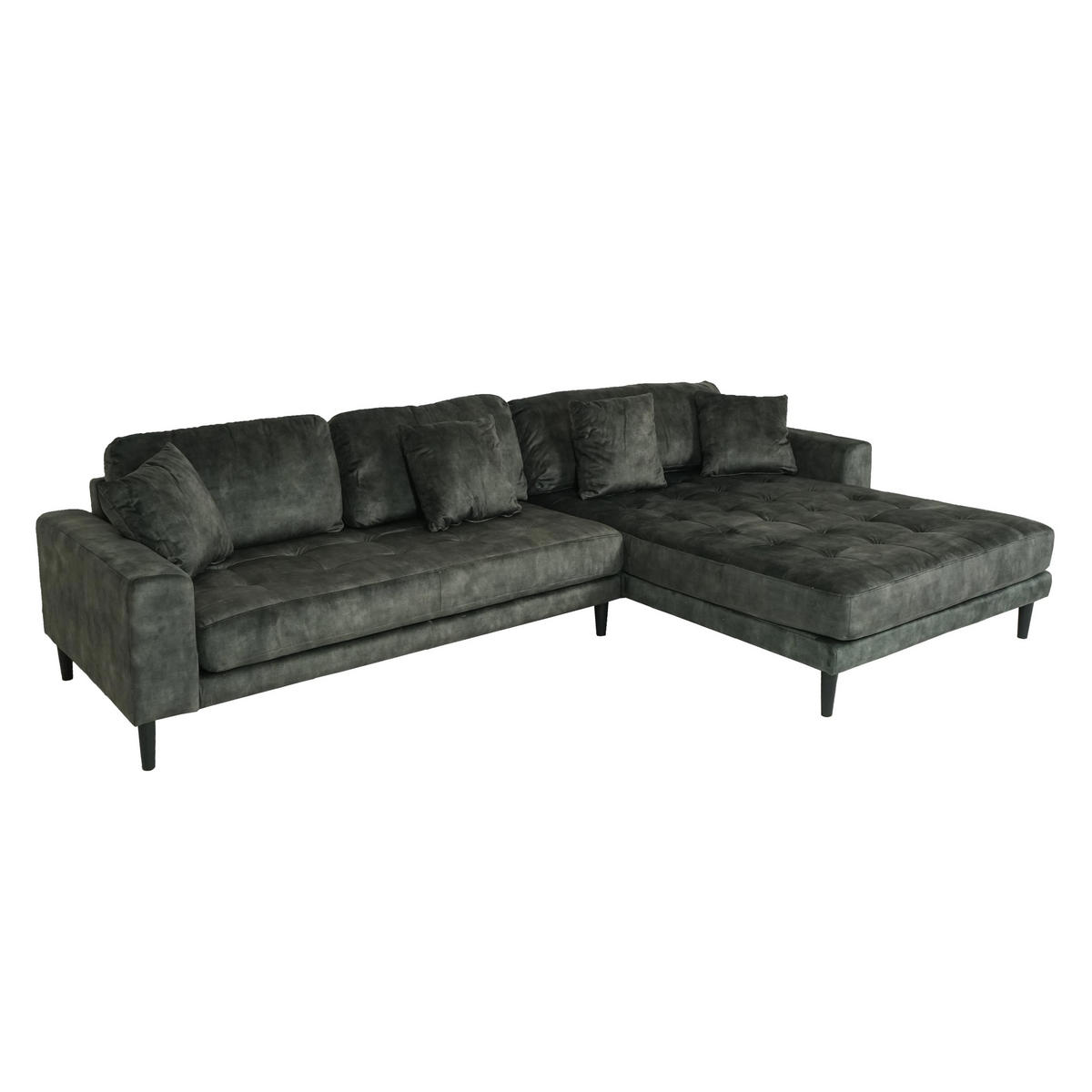 ECKSOFA Grün - Grün, Textil (295/178cm) - MCW