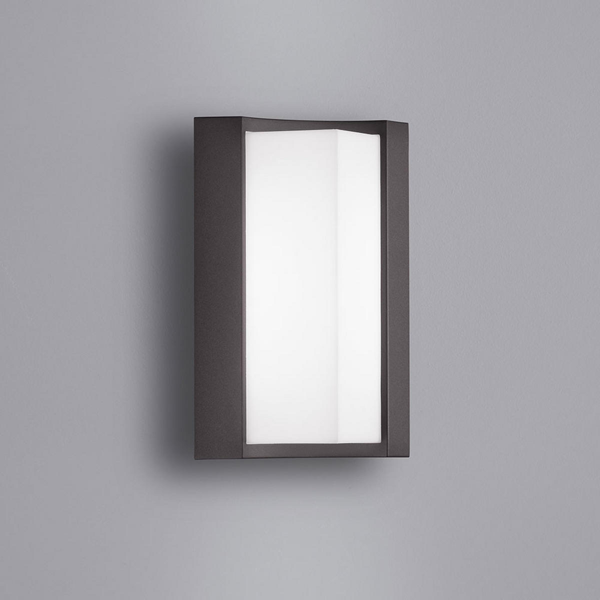 LED AUSSEN-WANDLEUCHTE Alu Anthrazit - Anthrazit, Metall (14/22/12.4cm)