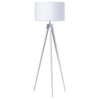STEHLAMPE Stiletto 50/50/156 cm - Weiß, Metall (50/50/156cm) - Beliani