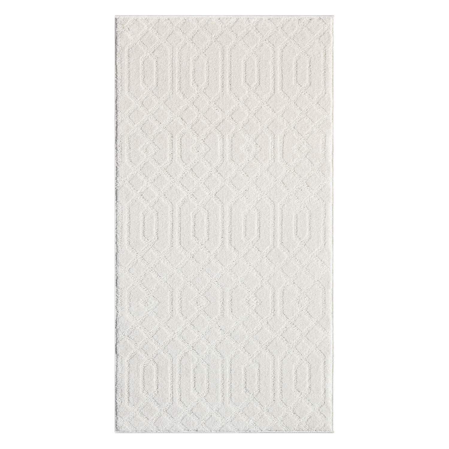 KURZFLOR-TEPPICH Flair 138 Creme 80x150 cm - Creme, Textil (80/150cm) - carpet city