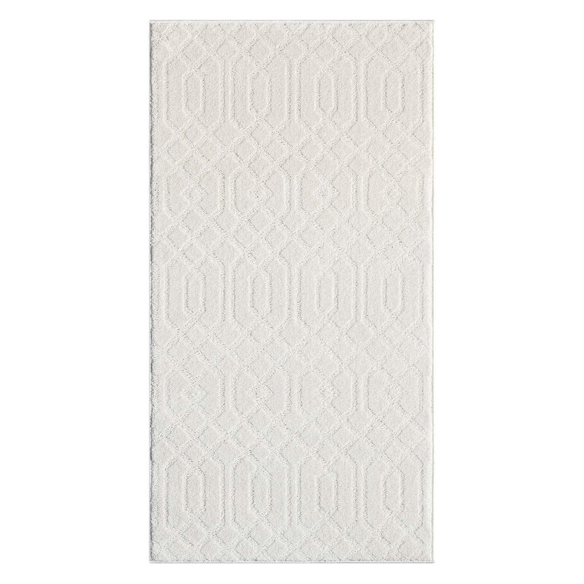 KURZFLOR-TEPPICH Flair 138 Creme 80x150 cm - Creme, Textil (80/150cm) - carpet city