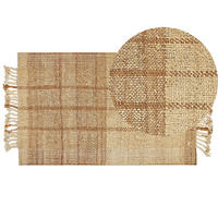 TEPPICH geflochten Karkin 150/80 cm - Beige, Naturmaterialien (80/150cm) - Beliani