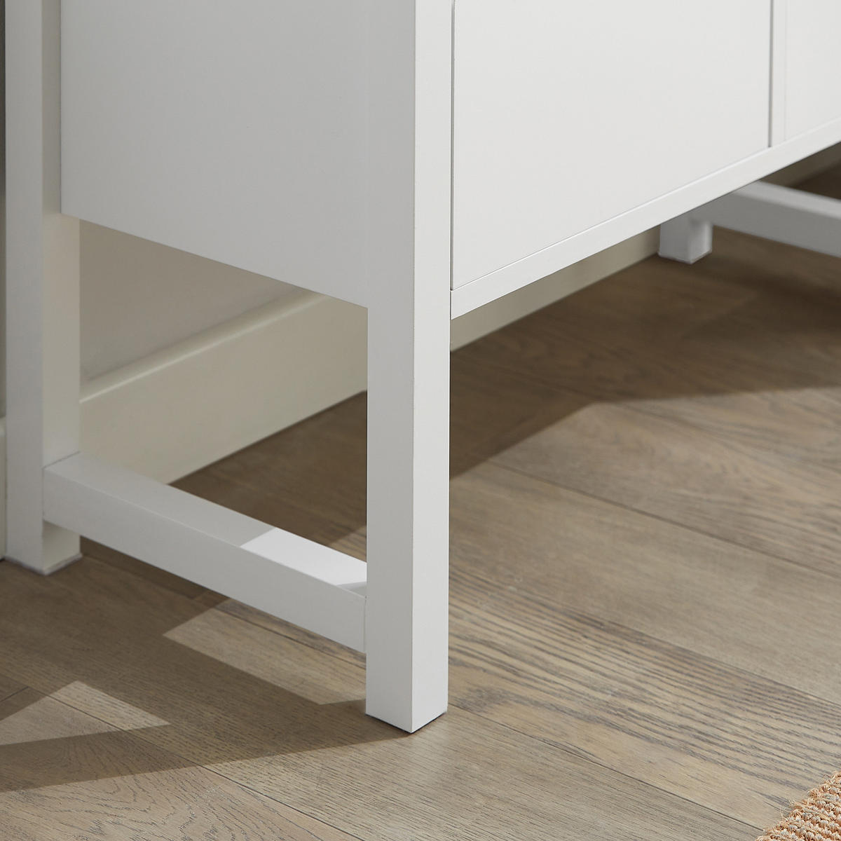 SCHUHBANK Weiß - Weiß, Holzwerkstoff (72/64/30cm) - SoBuy