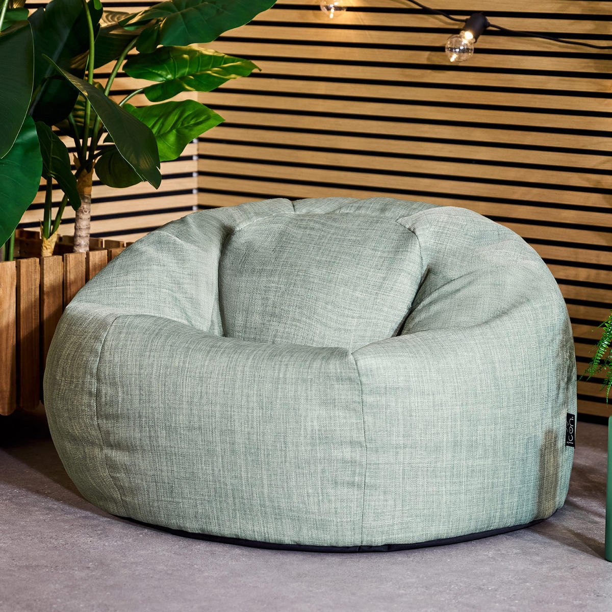 SITZSACK Outdoor Kingston - Grün, Textil (85/50/85cm) - icon