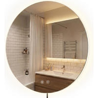 BADSPIEGEL Genf 70 cm 60x3x60cm Glas Klarglas Badezimmerspiegel - Klar, Glas (60/60/3cm) - DELUKE