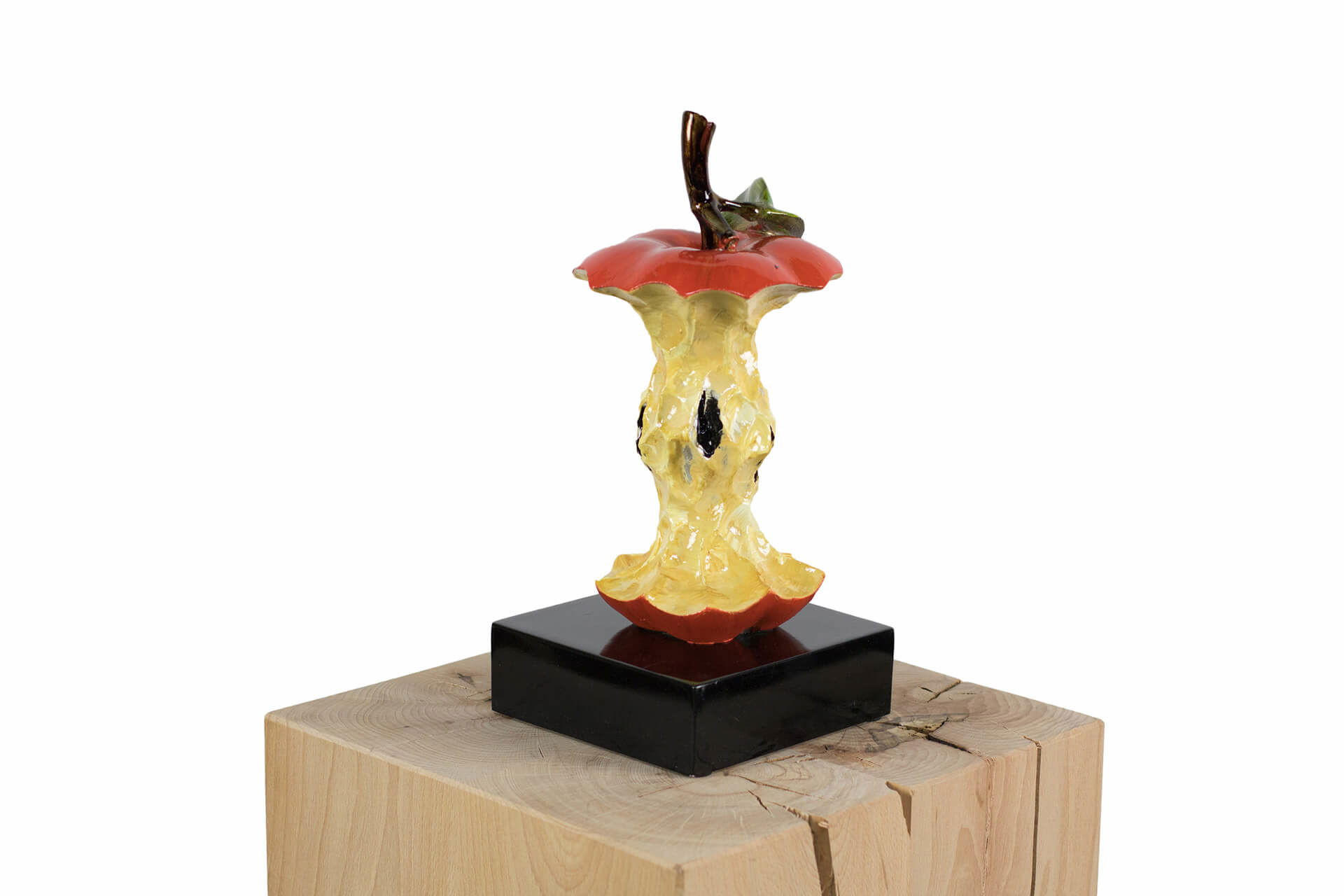 SKULPTUR Gold 15/30 cm - Rot/Goldfarben, Stein (15/30/15cm) - KUNSTLOFT