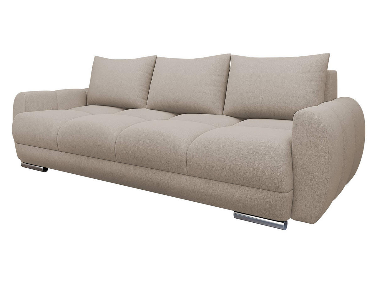 SCHLAFSOFA Logo 3 - Silberfarben/Naturfarben, Holz/Kunststoff (234/89/97cm) - MIRJAN24