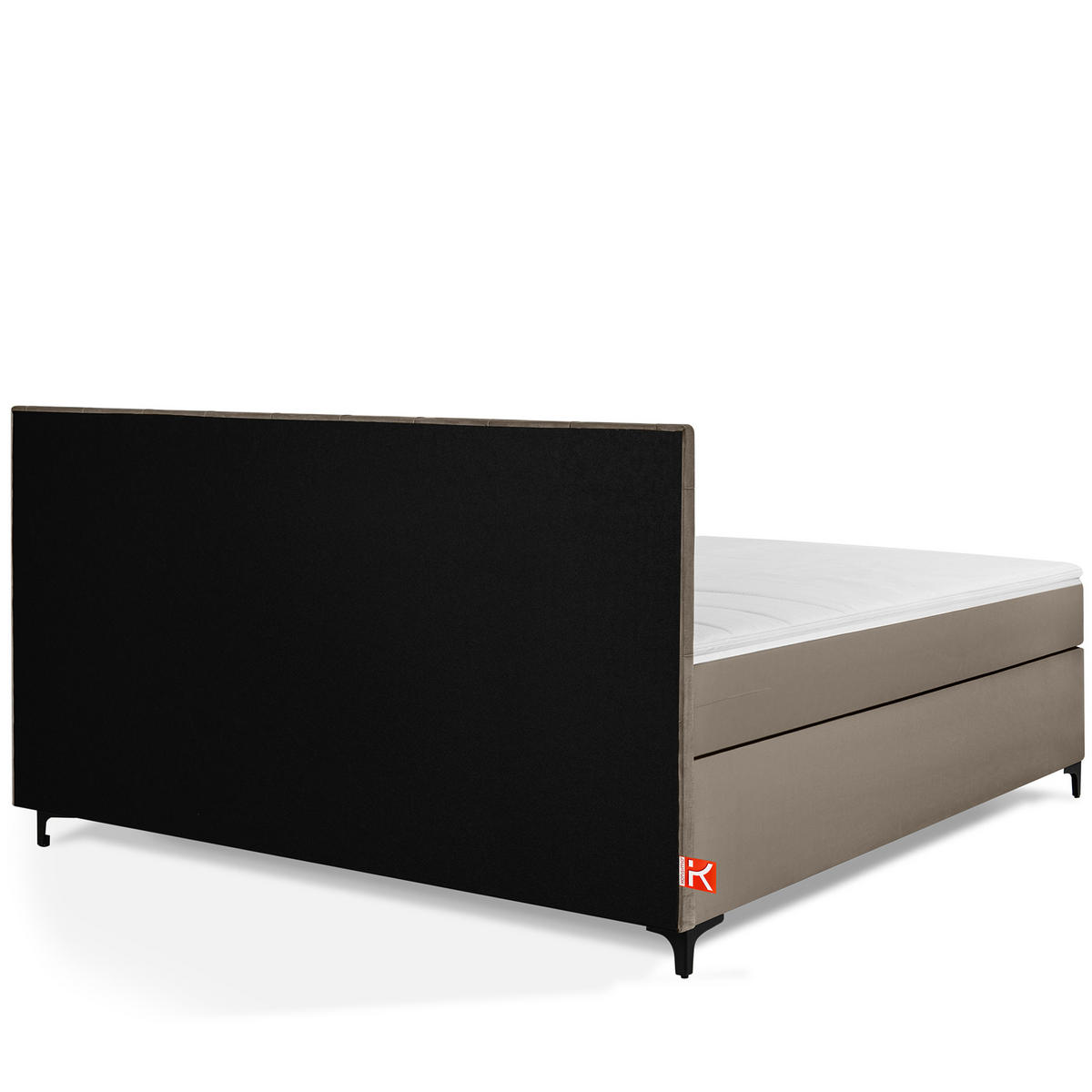 POLSTERBETT ARDEA, Beige - Beige/Schwarz, Holz/Holzwerkstoff (180/200cm) - KONSIMO®