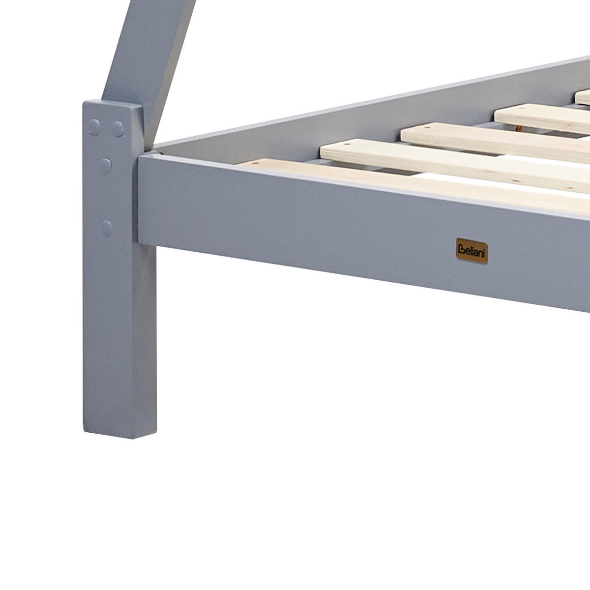 KINDERBETT 90/200 cm Grau Devay - Grau, Holz (90/200cm) - Beliani