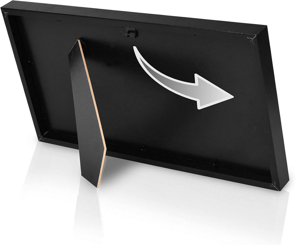 BILDERRAHMEN Galeria 13x18cm Schwarz (6tlg) - Schwarz, Holzwerkstoff (25/2/37cm) - BoMoe