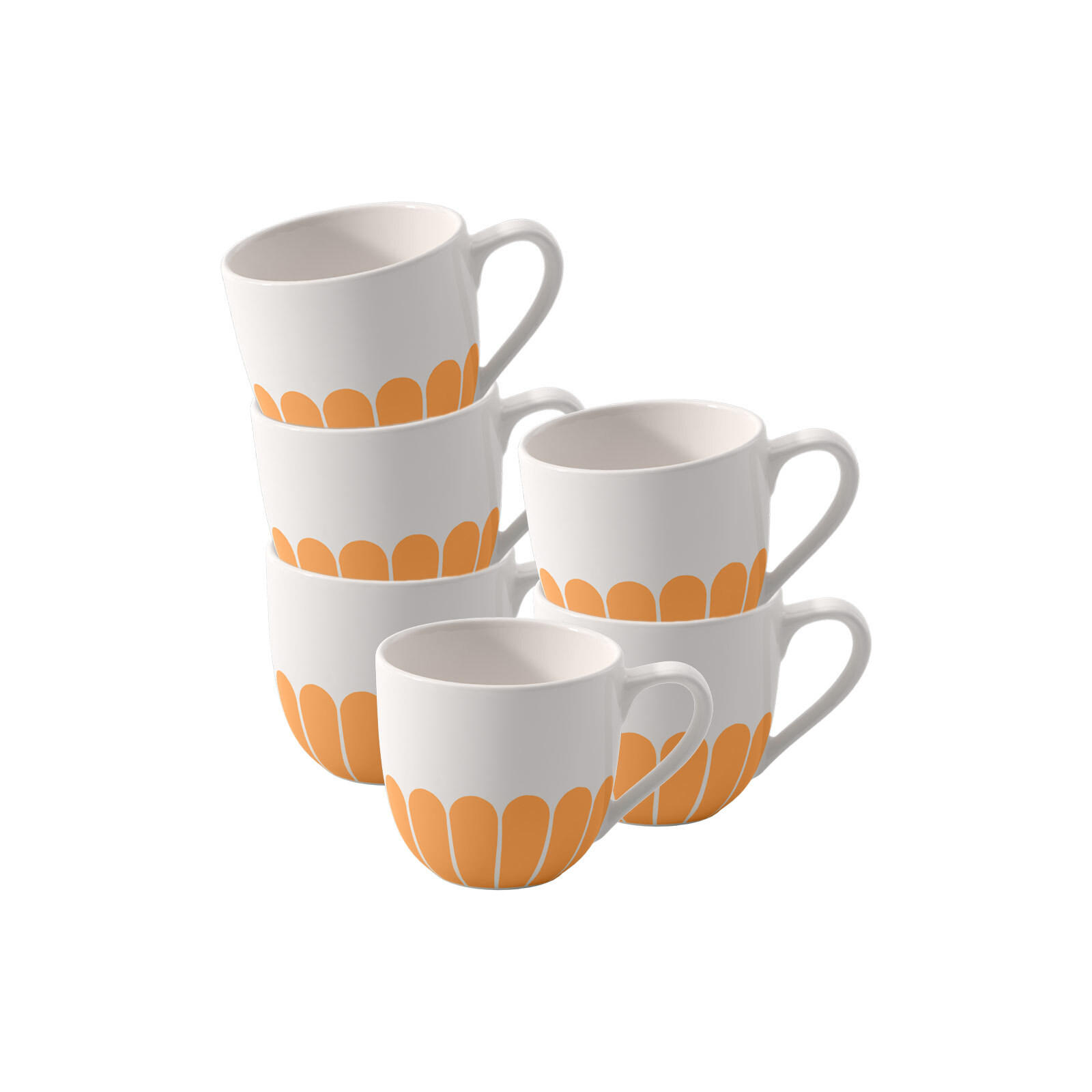 ESPRESSOTASSEN Fleur Couleur Soleil 70 ml 6er Set - Gelb, Keramik (0.07L) - Villeroy & Boch