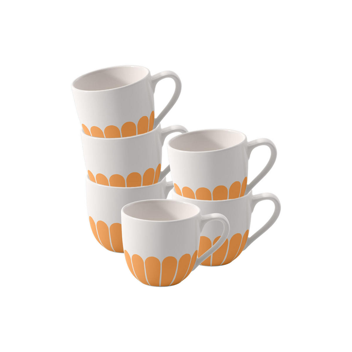 ESPRESSOTASSEN Fleur Couleur Soleil 70 ml 6er Set - Gelb, Keramik (0.07L) - Villeroy & Boch