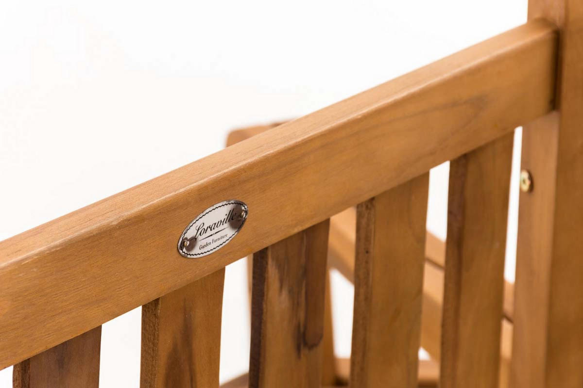 BAUMBANK Sonny mit Armlehnen 250 cm teak - Braun, Holz (250/93/250cm) - TPFGarden